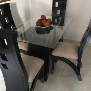 Comedor 4 Puestos - Mesa de Vidrio